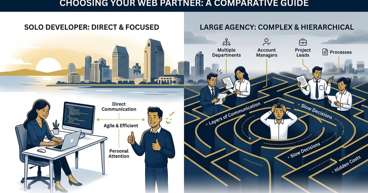 Freelance developer vs agency comparison
