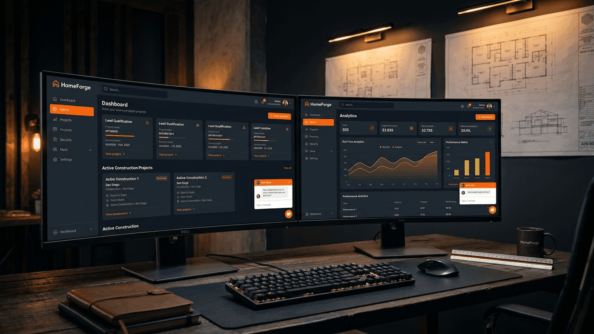 HomeForge smart home management dashboard