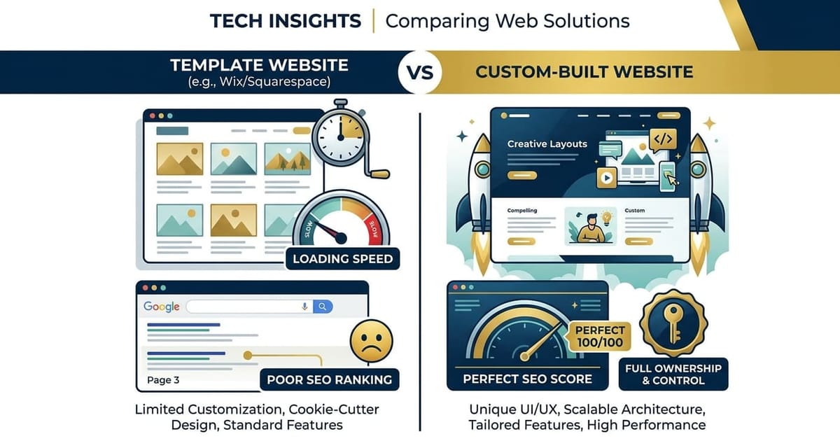 Comparison between Wix template builder and custom code development