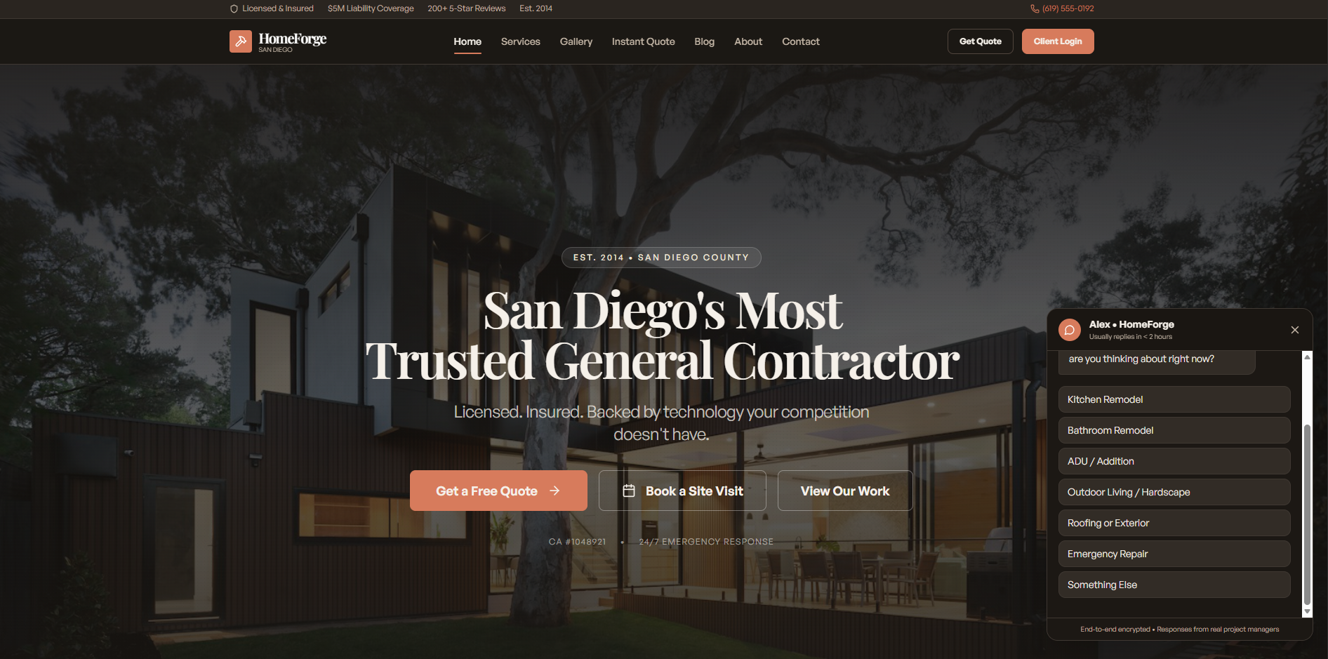 HomeForge contractor platform