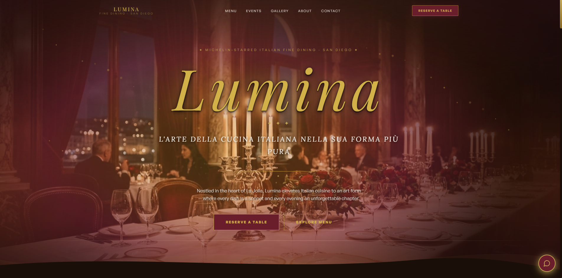 Lumina restaurant platform